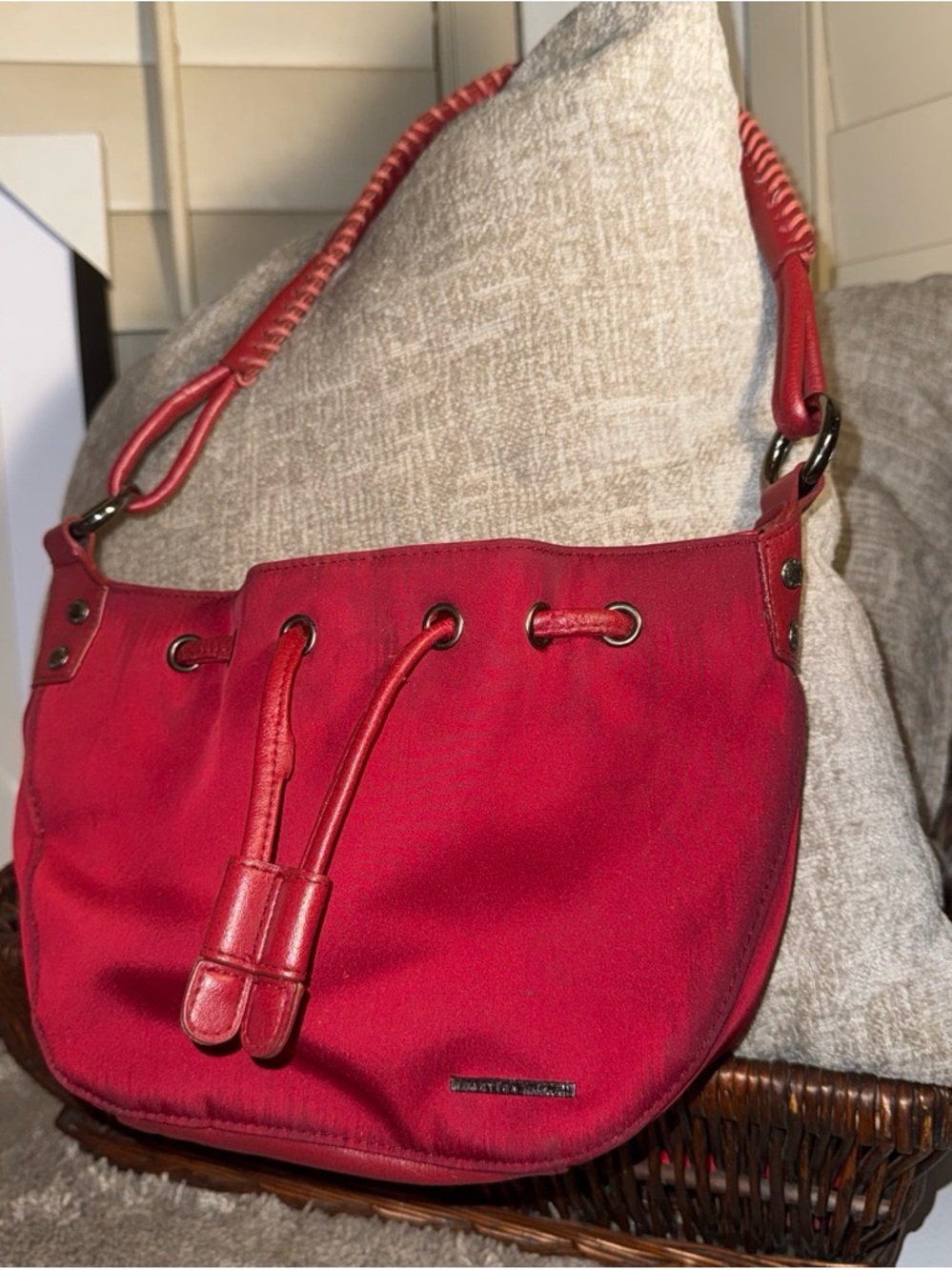 Kenneth Cole Reaction Red Women’s Shoulder Bag with Drawstring